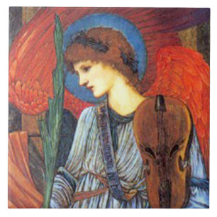 Engel Burne-Jones Weihnachtskunst Fliese oder