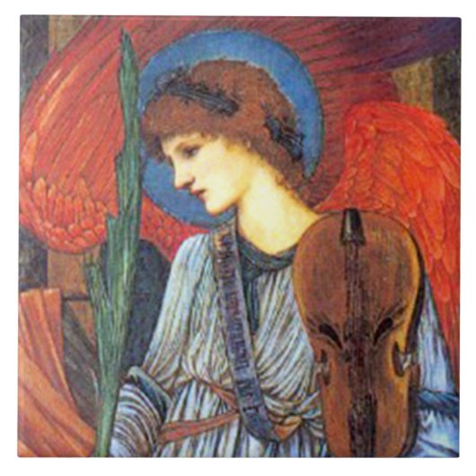 Engel Burne-Jones Weihnachtskunst Fliese oder (Vorderseite)