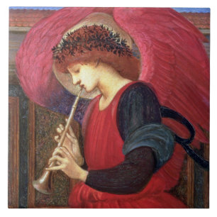Engel Burne-Jones Weihnachtskunst Fliese oder