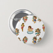 Engel Cherub antik Button (Vorne & Hinten)