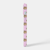 Engel Cherub rosa iPhone 15 Hülle (Linke Seite)