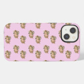 Engel Cherub rosa iPhone Hülle (Rückseite (Horizontal))