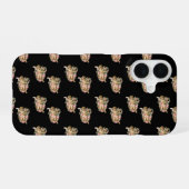 Engel Cherub schwarz iPhone 16 Hülle (Rückseite (Horizontal))