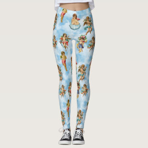 Engel Cherub Wolken Antiquität Leggings