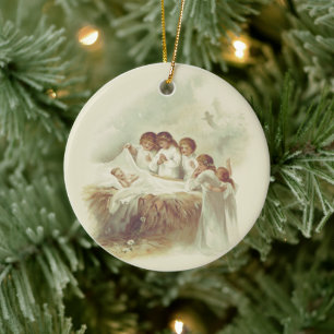 Engel Christi Keramik Ornament