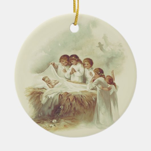 Engel Christi Keramik Ornament (Vorne)