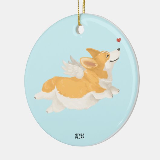 Engel Corg Keramikornament (Links)