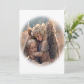 Engel Dankeskarte (Stehend Vorderseite)