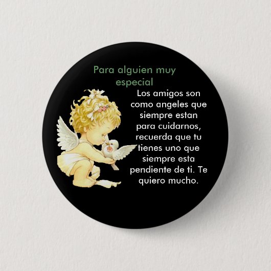 Engel de Amistad Button (Vorderseite)