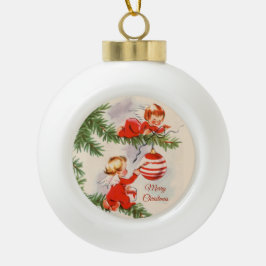 Engel dekorieren den Baum Keramik Kugel-Ornament