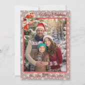 Engel dekorieren den Christbaum Feiertagskarte (Rückseite)