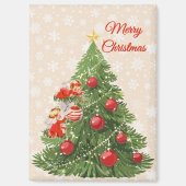 Engel dekorieren den Christbaum Magnet (Vorderseite)