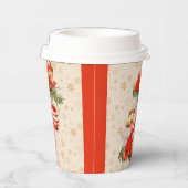 Engel dekorieren den Christbaum Pappbecher (Rechts)