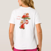 Engel dekorieren den Christbaum T-Shirt (Rückseite)