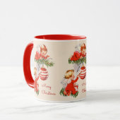 Engel dekorieren die Weihnachtsbaum-Tasse Tasse (Vorderseite Links)