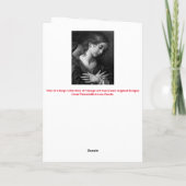 Engel der Annunziation Karte (Rückseite)