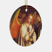 Engel der Annunziation Red Gemstone Weihnachten Keramikornament (Rechts)