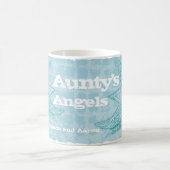 Engel der Aunty in Sternen eisblaue Tasse (Mittel)