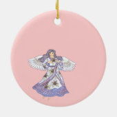 Engel der christlichen Lilie Blume Keramikornament (Hinten)