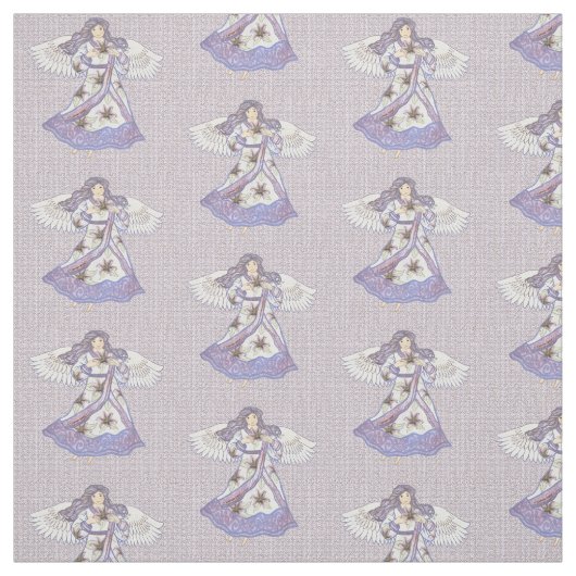 Engel der christlichen Lilie Blume Stoff (Muster)