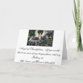 Engel der Dankbarkeit Karte (Rückseite)