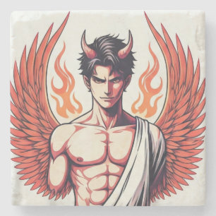 Engel der Dunkelheit Steinuntersetzer