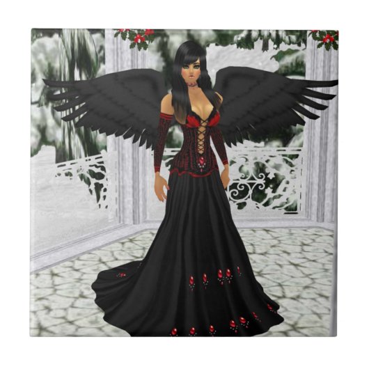 Engel der dunklen Tile Fliese (Vorderseite)