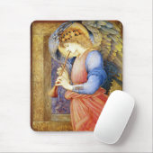 Engel, der ein Flageolett Burne-Jones Mousepad (Mit Mouse)