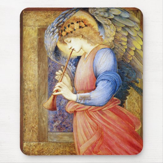 Engel, der ein Flageolett Burne-Jones Mousepad (Vorne)