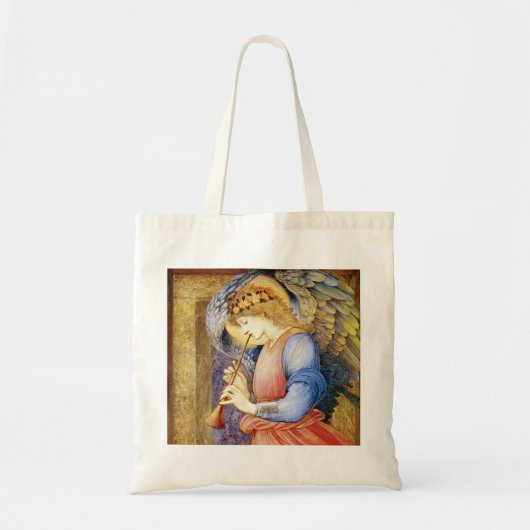 Engel, der eine Flageolett Burne-Jones Tragetasche (Vorne)