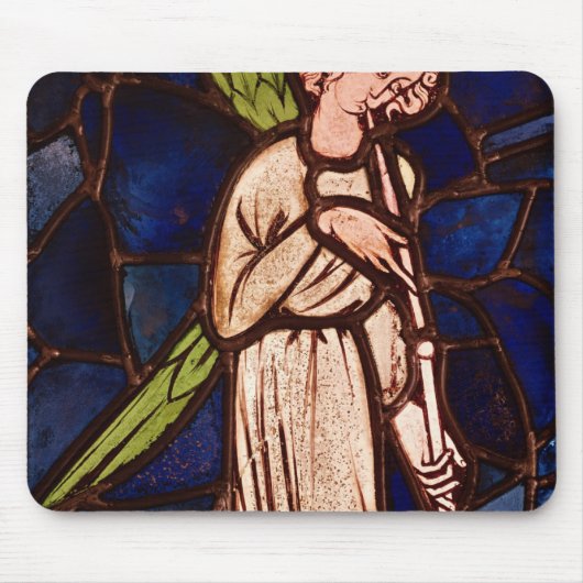 Engel, der eine Trompete, c.1280 spielt Mousepad (Vorne)