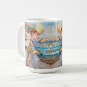 Engel der Emotionen Türkis-Tasse Kaffeetasse (Vorderseite Links)