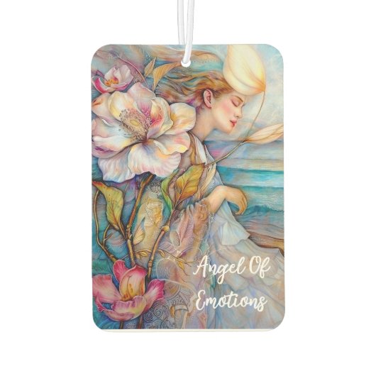 Engel der Emotionen Turquoise Air Freshener Autolufterfrischer (Rückseite)