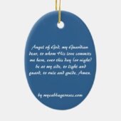 Engel der Gott-Verzierung Keramikornament (Hinten)