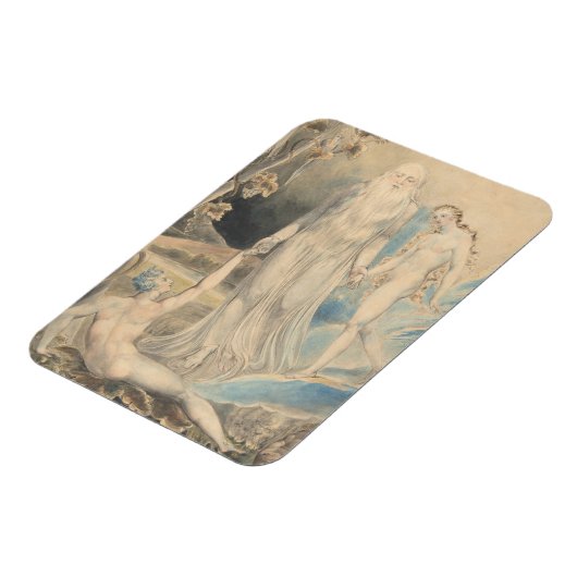 Engel der göttlichen Gegenwart bringt Eva zu Adam Magnet (Linke Seite)