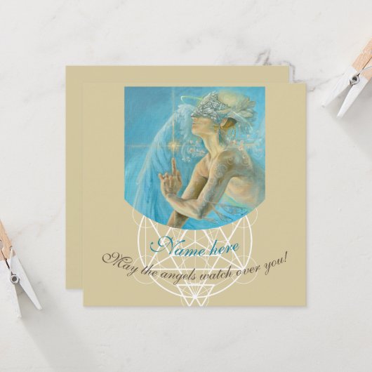 Engel der göttlichen Liebe und Schutz schöne Künst (Vorderseite/Rückseite Beispiel)