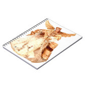 Engel, der Harfe spielt Notizblock (Linke Seite)