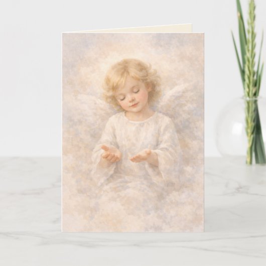 Engel der Hingabe Wasserfarbe Blank Karte (Vorderseite)