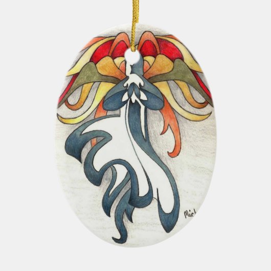 Engel der Hoffnung Keramikornament (Vorne)