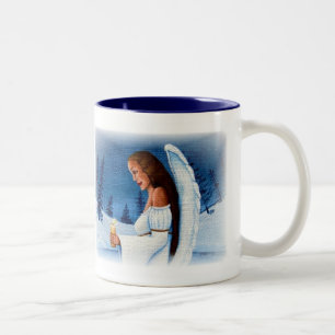 "Engel der Hoffnung " Zweifarbige Tasse