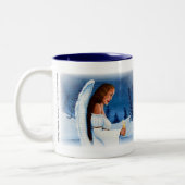 "Engel der Hoffnung " Zweifarbige Tasse (Links)