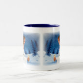 "Engel der Hoffnung " Zweifarbige Tasse (Mittel)