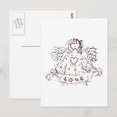 Engel der Liebe Postkarte (Vorne/Hinten)