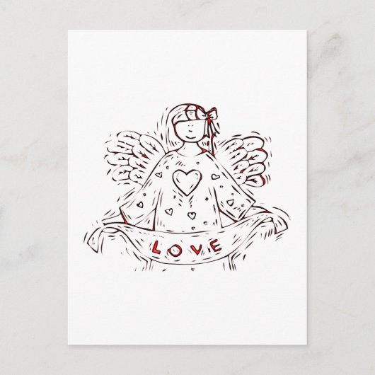 Engel der Liebe Postkarte (Vorderseite)