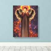 Engel der Liebe und Lichtkunst Leinwanddruck (Insitu (Holzboden))