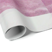 ENGEL, der LYRA ÜBER der WOLKEN rosa Fuchsie Geschenkpapier (Rolleneckpunkt)