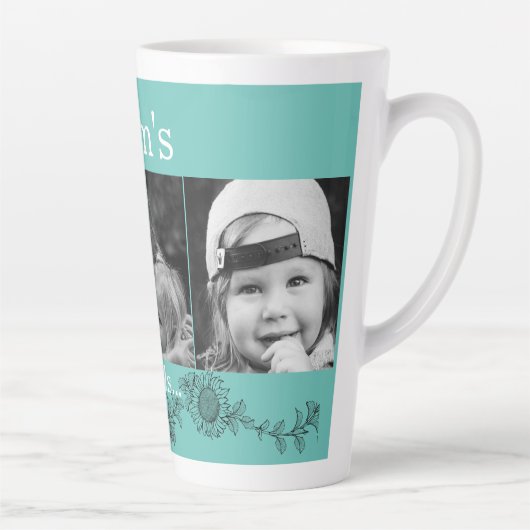 Engel der Mama 3 Foto Sonnenblume Latte Milchtasse (Rechts)