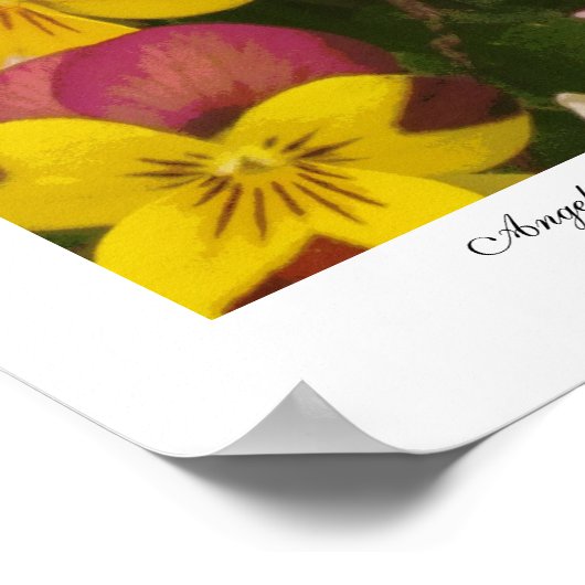 Engel der Morgenzeitung von Linda Becker Poster (Ecke)