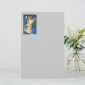 Engel, der Musik auf einer Harfe spielt Briefpapier (Stehend Vorderseite)