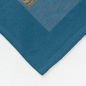 Engel, der Musik auf einer Harfe spielt Fleecedecke (Ecke)